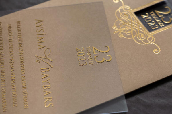 Invitatie de nunta plexiglas 10627 - imagine 3