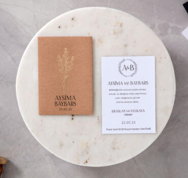 Invitatie de nunta rustica 10656