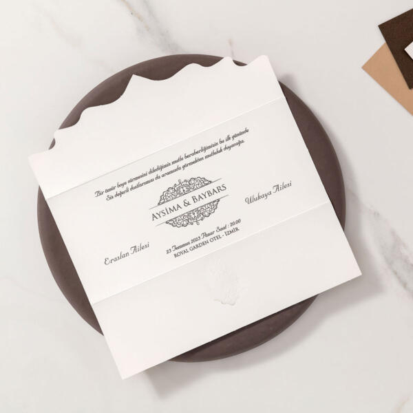 Invitatie de nunta vintage 10492 - imagine 2