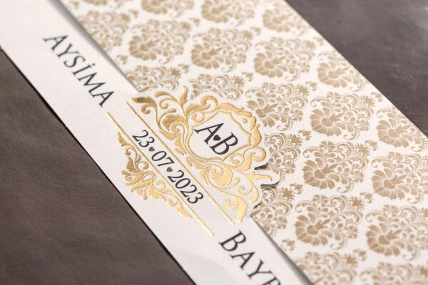 Invitatie de nunta vintage 10508 - imagine 3