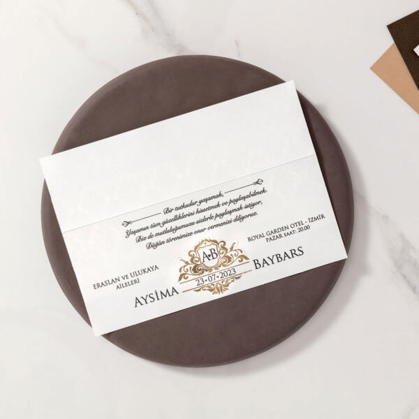 Invitatie de nunta vintage 10508 - imagine 2