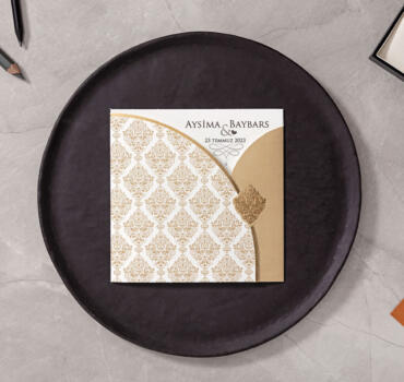 Invitatie de nunta vintage 10524