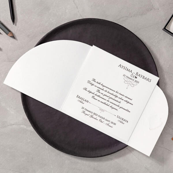 Invitatie de nunta vintage 10524 - imagine 2