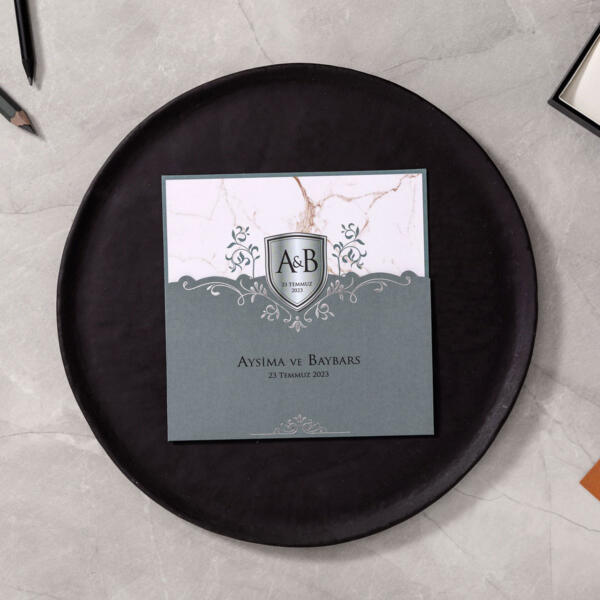 Invitatie de nunta vintage 10622