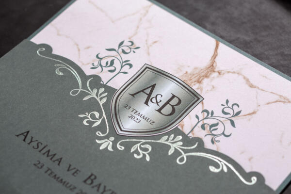 Invitatie de nunta vintage 10622 - imagine 2