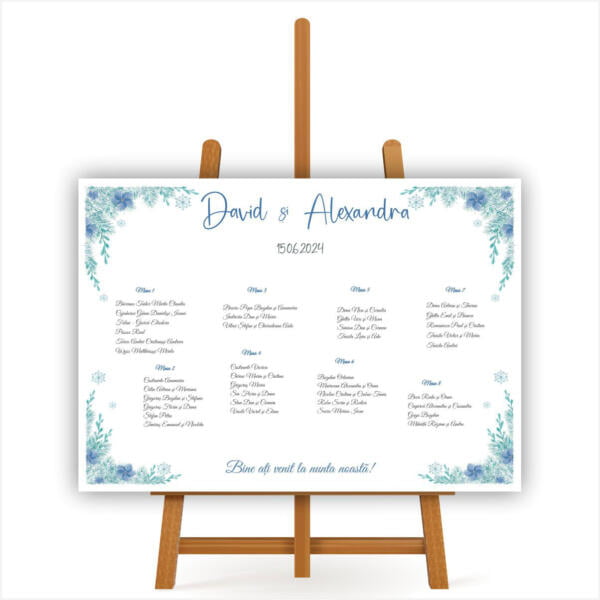 Lista de invitati cu tematica iarna model 35
