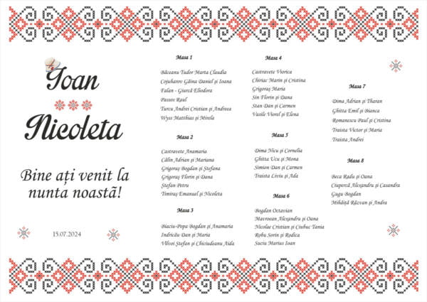 Lista de invitati traditionala model 36 - imagine 2