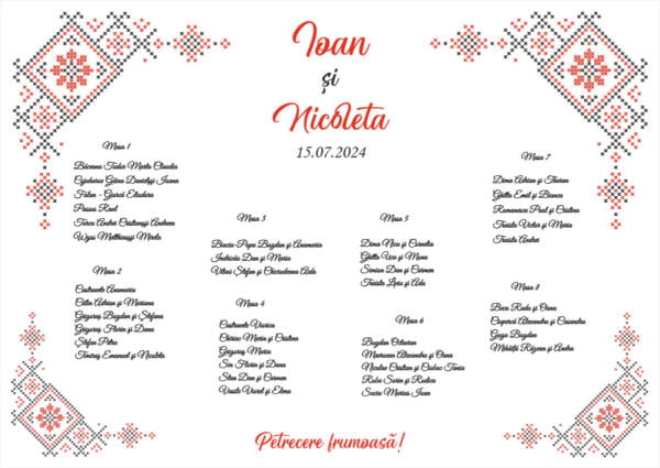 Lista de invitati traditionala model 39 - imagine 2