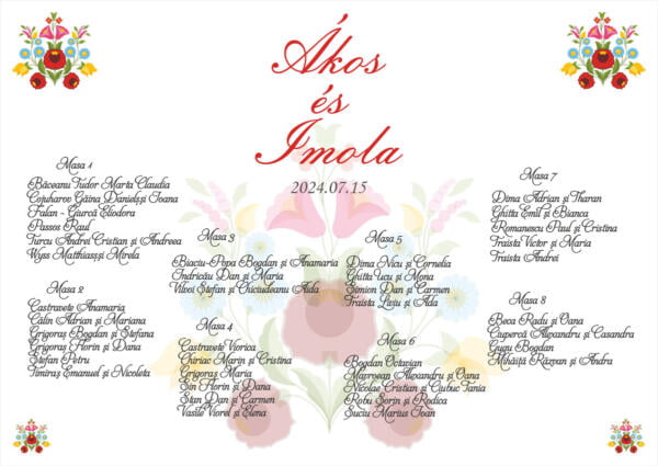 Lista de invitati traditionala model 41 - imagine 2