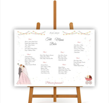 Lista de invitati nunta si botez model 46
