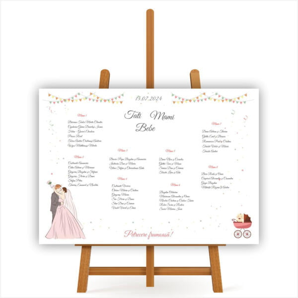 Lista de invitati nunta si botez model 46