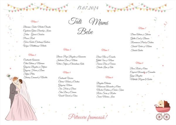 Lista de invitati nunta si botez model 46 - imagine 2