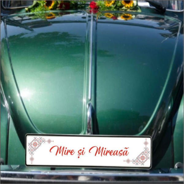 Numar masina traditional Autoadeziv Miri