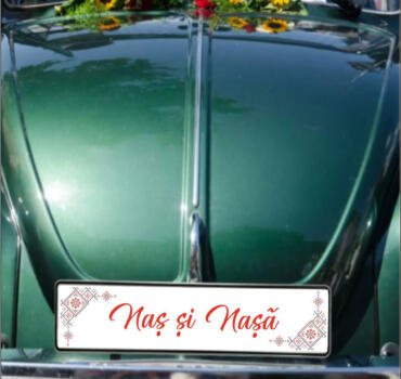 Numar masina traditional Autoadeziv Nas si Nasa
