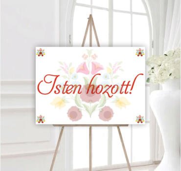 Panou de intampinare traditional - Isten hozott !