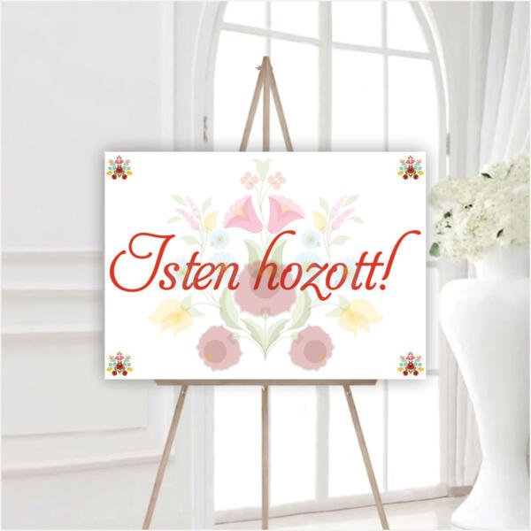 Panou de intampinare traditional - Isten hozott !