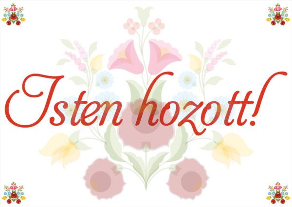 Panou de intampinare traditional - Isten hozott ! - imagine 2