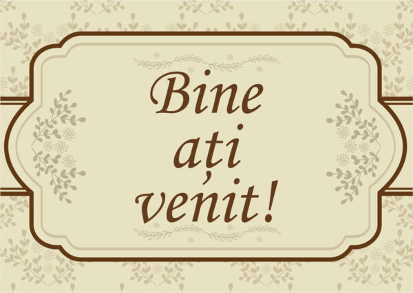 Panou de intampinare vintage - Bine ati venit ! - imagine 2