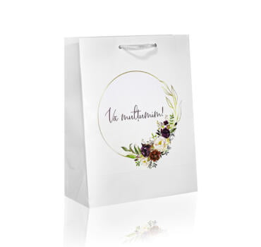 Punga nunta florala bordo M04 PREMIUM