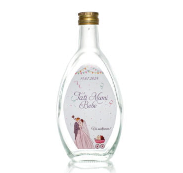Sticla marturie nunta 200 ml Prepelita
