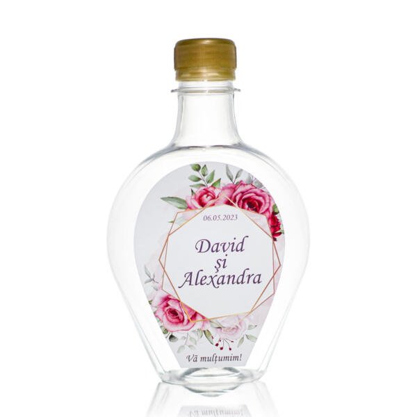Sticla marturie nunta 330 ml Inima PLASTIC