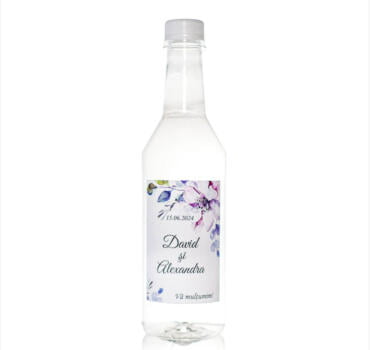Sticla marturie nunta 500 ml Cilindru PLASTIC