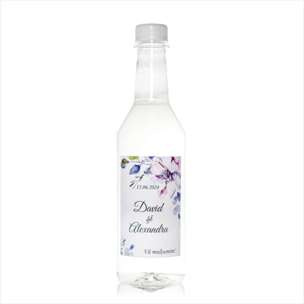 Sticla marturie nunta 500 ml Cilindru PLASTIC