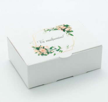 Cutie de prajitura florala CP301