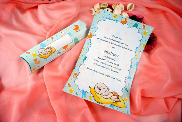 Invitatie de botez cu bebe 18000 - imagine 2