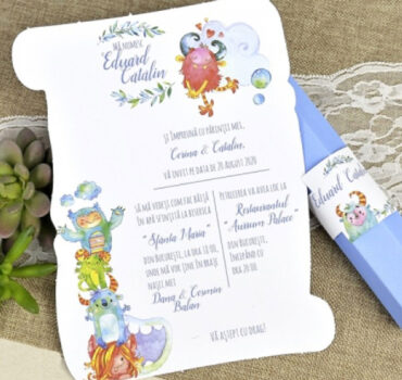 Invitatie de botez cu monstruleti 15604