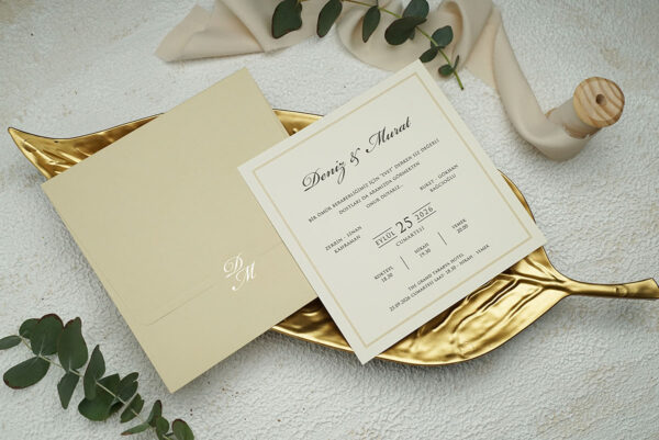 Invitatie de nunta clasica 9251 - imagine 2