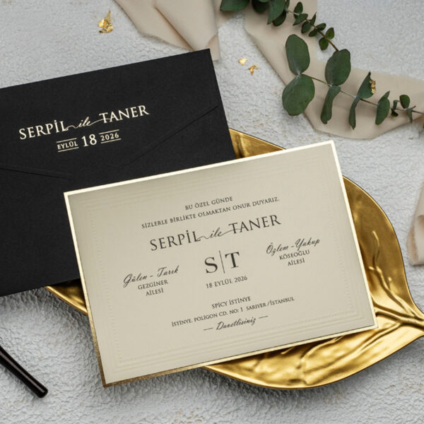 Invitatie de nunta eleganta 9234