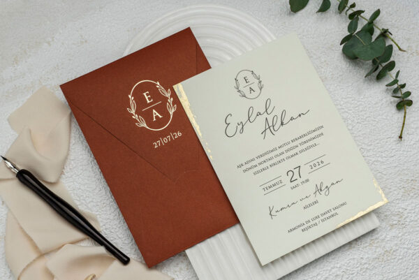 Invitatie de nunta eleganta 9248 - imagine 2