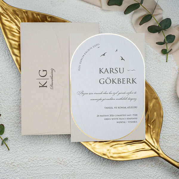 Invitatie de nunta eleganta 9254