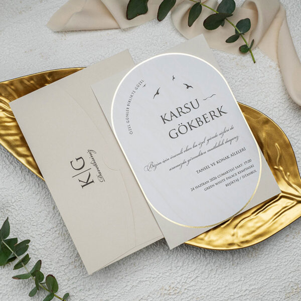 Invitatie de nunta eleganta 9254 - imagine 2