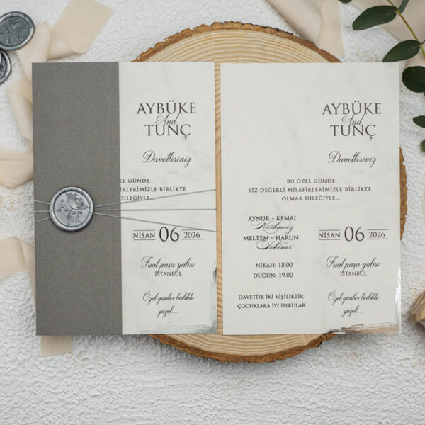 Invitatie de nunta eleganta 9276