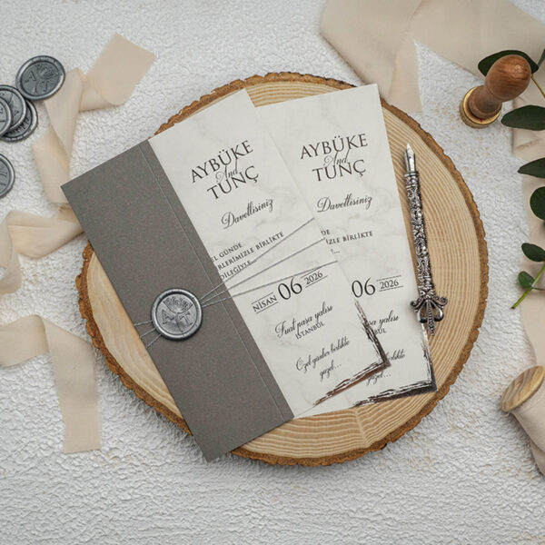 Invitatie de nunta eleganta 9276 - imagine 2