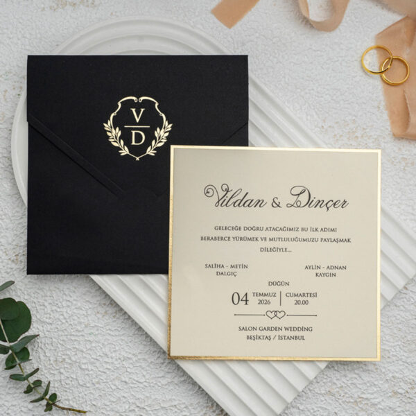 Invitatie de nunta eleganta 9282