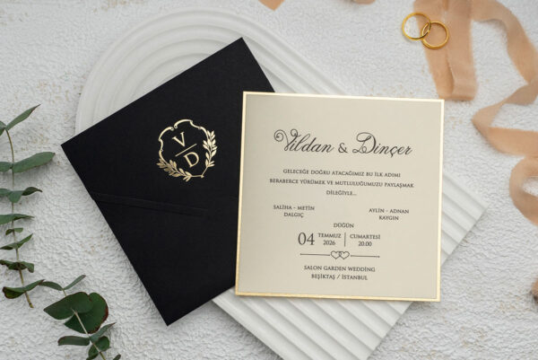 Invitatie de nunta eleganta 9282 - imagine 2