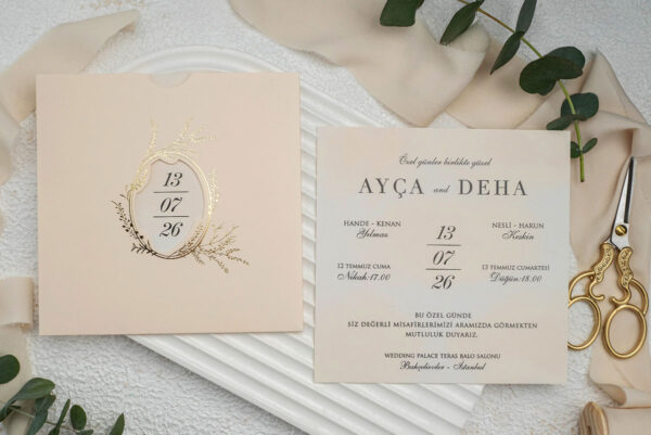 Invitatie de nunta eleganta 9285 - imagine 2