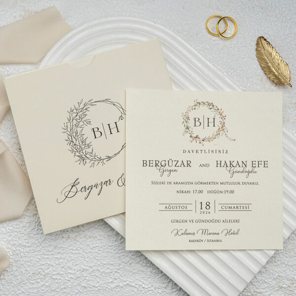 Invitatie de nunta eleganta 9286