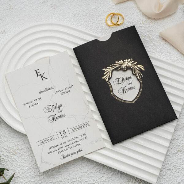 Invitatie de nunta eleganta 9295 - imagine 2