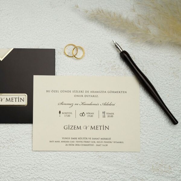 Invitatie de nunta eleganta 9308