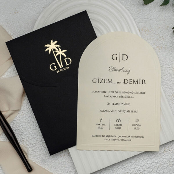 Invitatie de nunta eleganta 9309