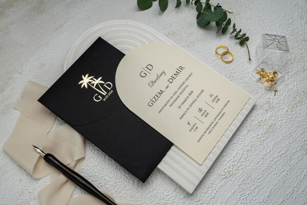 Invitatie de nunta eleganta 9309 - imagine 2