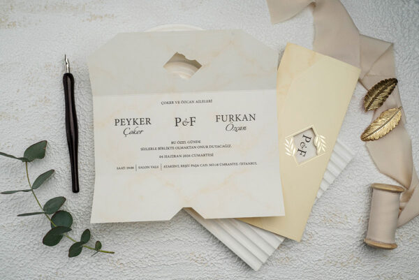 Invitatie de nunta eleganta 9326 - imagine 2