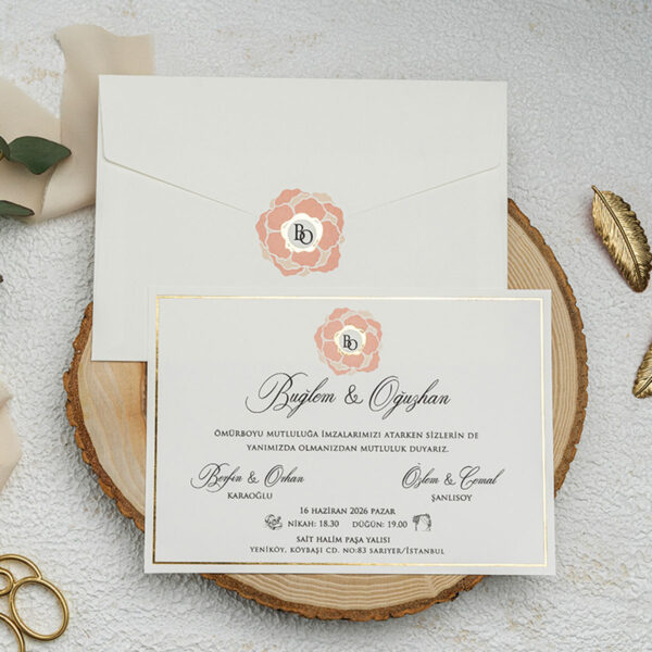 Invitatie de nunta eleganta 9329