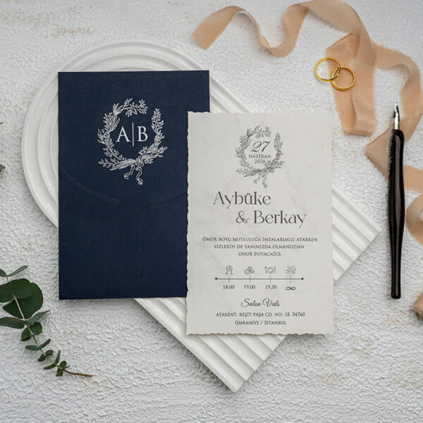 Invitatie de nunta eleganta 9336
