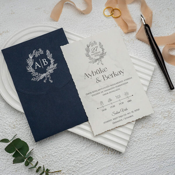 Invitatie de nunta eleganta 9336 - imagine 2