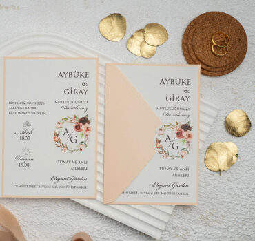 Invitatie de nunta eleganta 9349